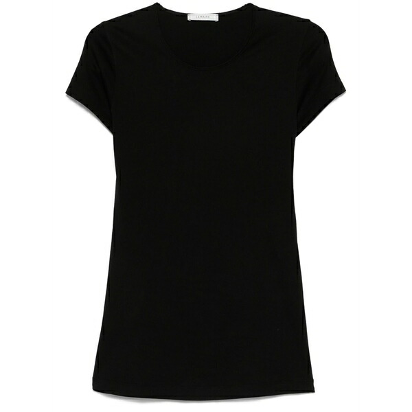 ルメール レディース Tシャツ トップス Cotton t-shirt Black｜asty