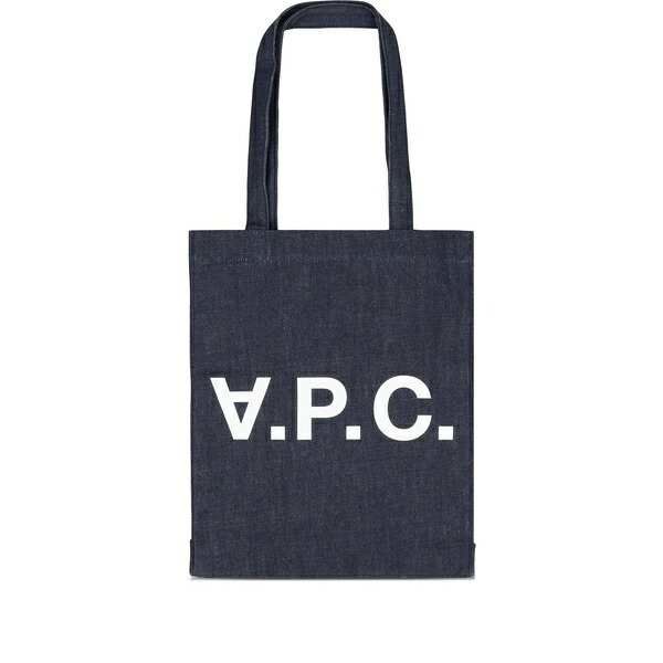 アーペーセー メンズ トートバッグ 御徒面子 Logo laure tote bag Blue