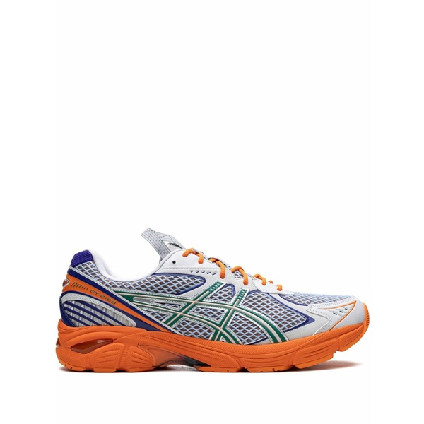 アシックス メンズ スニーカー シューズ 2160 kiko kostadinov "lava orange/jasper green" sneakers Orange|asty