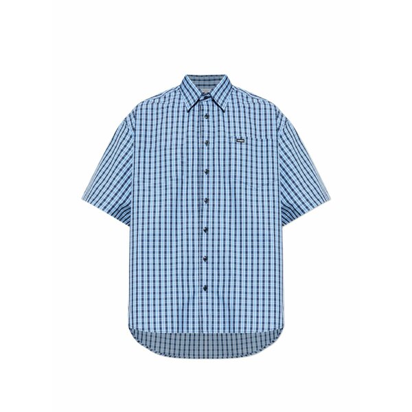 ヴェトモン メンズ シャツ トップス Check pocket shirt Blue｜asty 88,990円