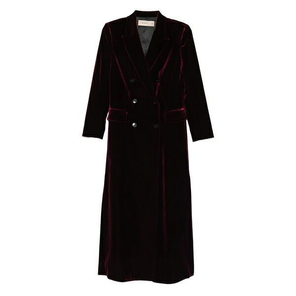 ブランカ ヴィータ レディース 厚地の外套 アウター Double-breasted coat Purple