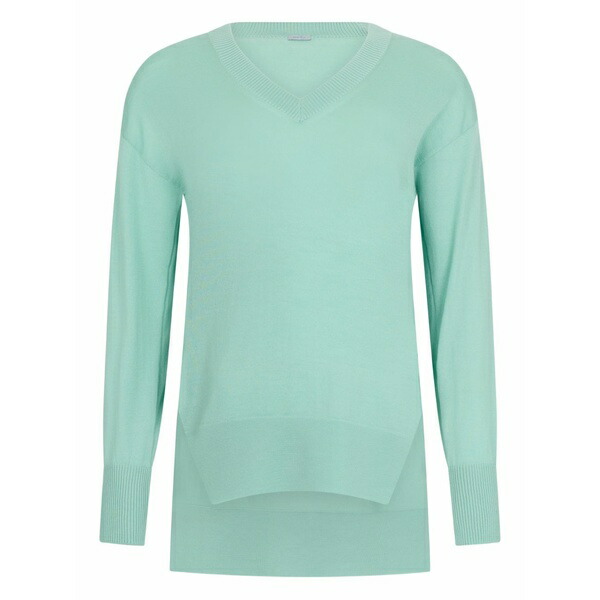 マロ レディース 編み物\u0026スウェーター アウター V-neck sweater Green