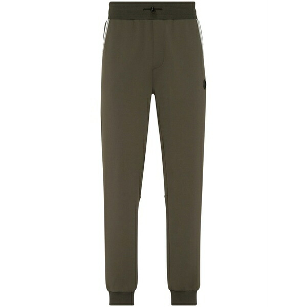 プレインスポーツ メンズ カジュアルパンツ ボトムス Logo-print track pants Green