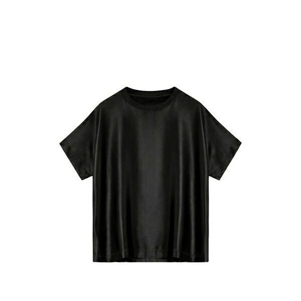セミクチュール レディース プルオーバー トップス Crew-neck t-shirt Black
