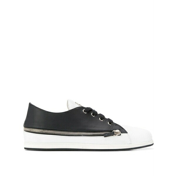 ジュゼッペザノッティ レディース スニーカー シューズ Two-tone zipped sneakers Black｜asty