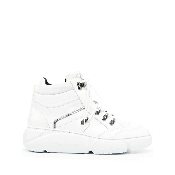 カサディ レディース ブーツ シューズ Lace-up leather ankle boots White｜asty