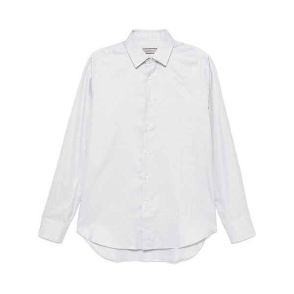 カナーリ メンズ シャツ トップス Geometric-print shirt Neutrals｜asty