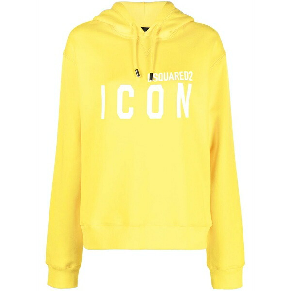 ディースクエアード レディース パーカー・スウェットシャツ アウター Icon cool hoodie Yellow