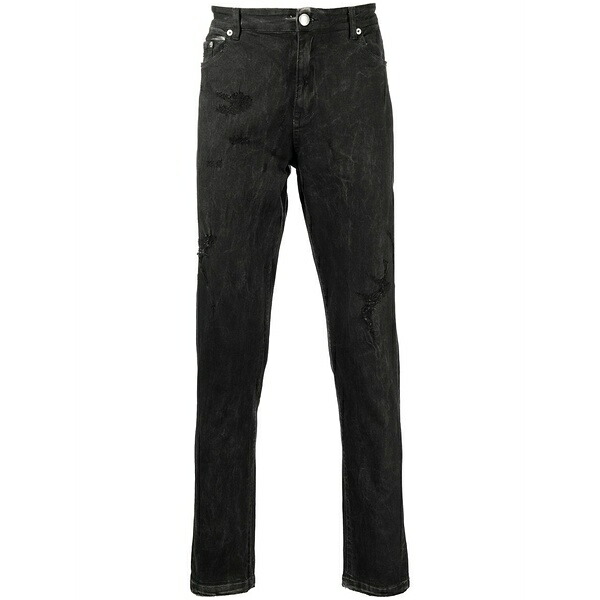 ゴッズマスターフルチルドレン メンズ デニムパンツ ボトムス Shadow skinny jeans Black|asty