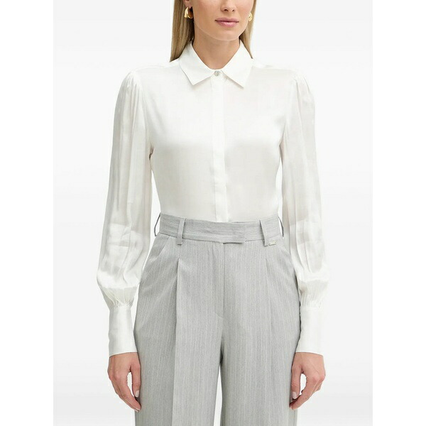 フラコミーナ レディース シャツ トップス Long-sleeve shirt White|asty