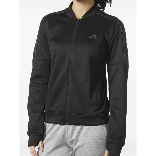 アディダス レディース 上衣＆上衣 アウター Team issue bomber zip-up jacket Black