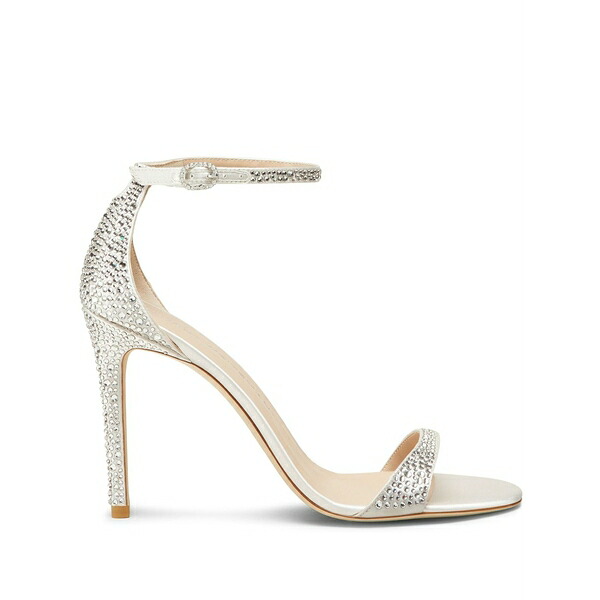 スチュアート ワイツマン レディース サンダル シューズ 100mm nudist shine sandals Silver｜asty 71,390円