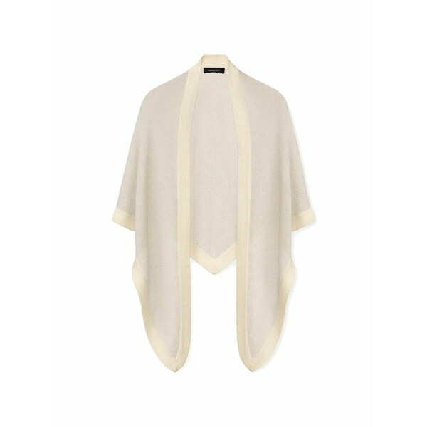 ファビアナ フィリッピ レディース マフラー・ストール・スカーフ アクセサリー Contrast-trim scarf Neutrals｜asty