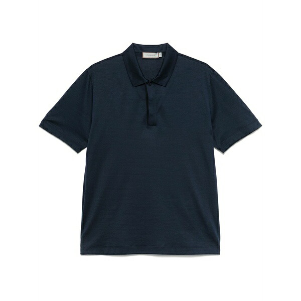 カナーリ メンズ ポロシャツ トップス Jersey polo shirt Blue｜asty