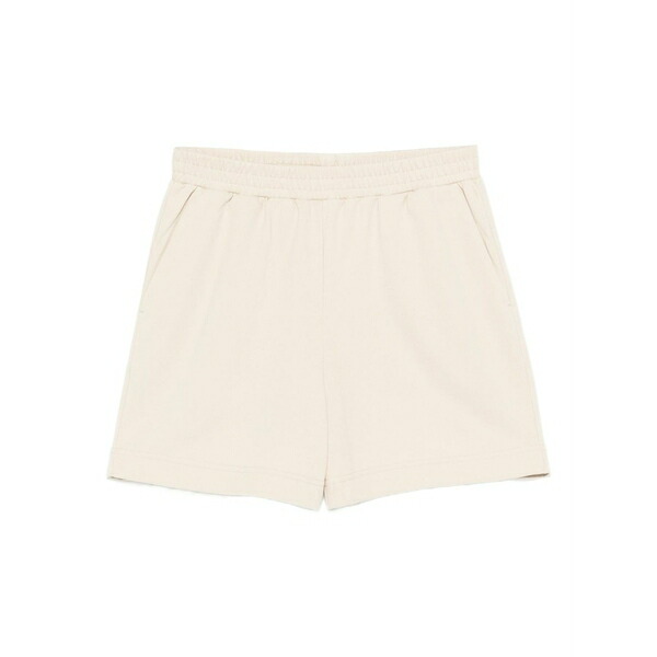 ツイン仕掛ける レディース 心地好いズボン下 ボトムス Elastic-waistband shorts Neutrals