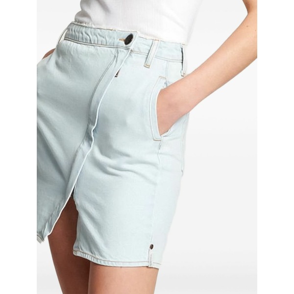 ワン ティースプーン レディース スカート ボトムス Society mini skirt Blue｜asty