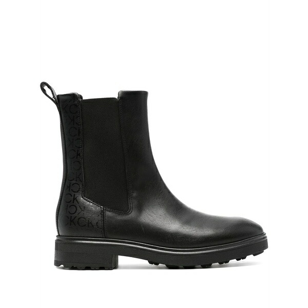 カルバンクライン レディース ブーツ シューズ Cleat 40粍 leather boots Black