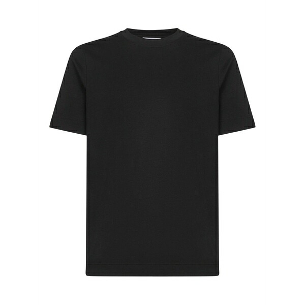ディーフォーポイントゼロ メンズ Tシャツ トップス Crew-neck short-sleeve t-shirt Black｜asty