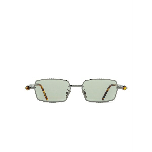 クボラウム メンズ サングラス・アイウェア アクセサリー P73 rectangle-frame sunglasses Black|asty