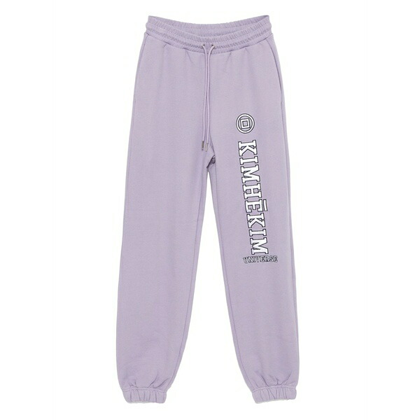 キムヘキム レディース カジュアルパンツ ボトムス Logo-appliqu茫漏 track pants Purple|asty