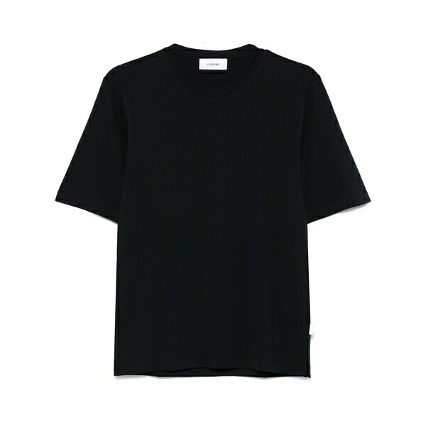 ラルディーニ メンズ Tシャツ トップス Short-side-slits t-shirt Blue｜asty