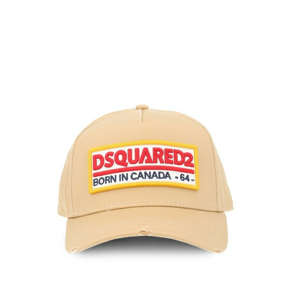 ディースクエアード メンズ 帽子 アクセサリー Logo patch cap Neutrals