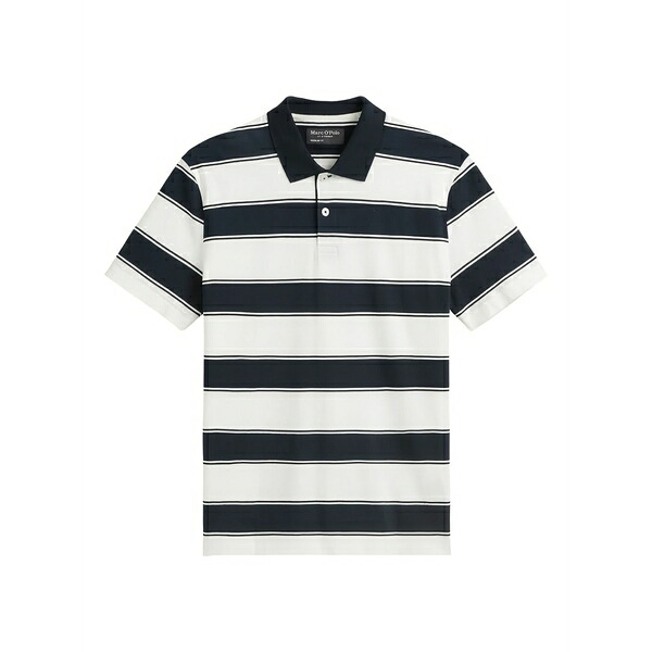 マルコポーロ メンズ ポロシャツ トップス Striped polo shirt White｜asty 15,386円