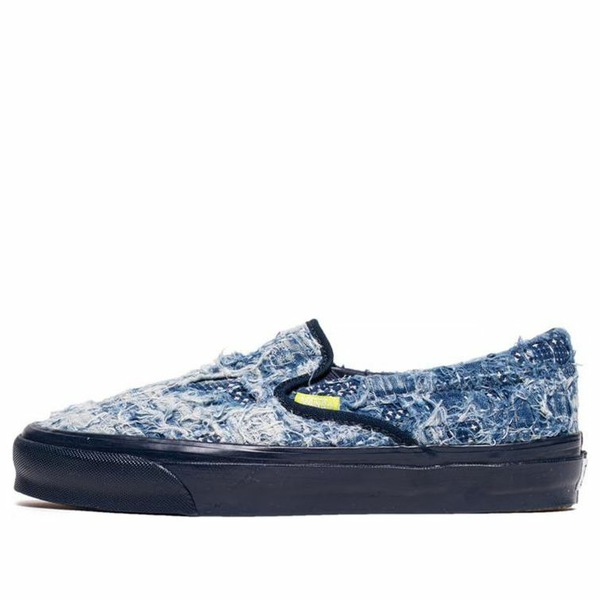 Vans バンズ メンズ スニーカー 【Vans FDMTL x OG Classic Slip-On LX 'Distressed Indigo' VN0A45JK5WP】 サイズ US_6(24.0cm)|asty