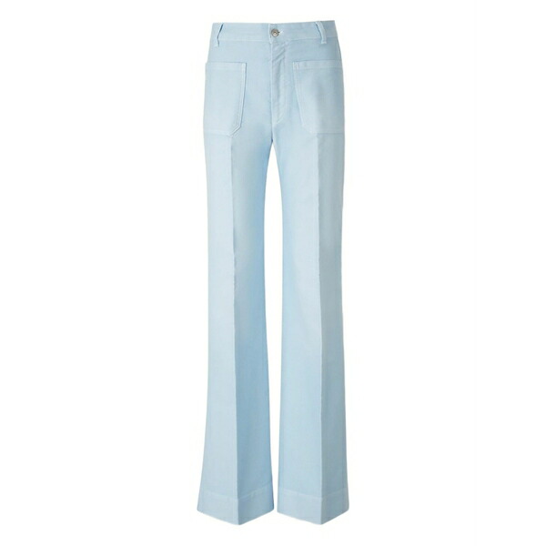 ヴィクトリア ベッカム レディース デニムパンツ ボトムス Patch-pocket flared jeans Blue｜asty