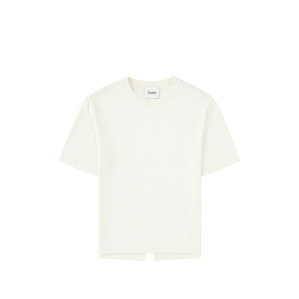 ヌード レディース Tシャツ トップス Cotton t-shirt White｜asty