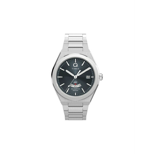 タイメックス メンズ 腕時計 アクセサリー Q-timex gmt 39mm Grey｜asty