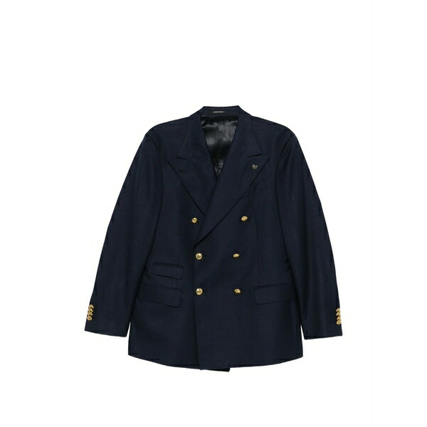 ガブリエレ パジーニ メンズ ジャケット＆ブルゾン アウター Double-breasted blazer Blue｜asty