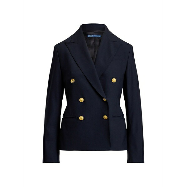 ラルフローレン レディース ジャケット＆ブルゾン アウター Double-breasted blazer Blue｜asty
