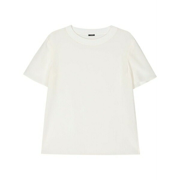 ジョセフ レディース シャツ トップス Rubin crepe-de-soie silk t-shirt White｜asty 58,740円