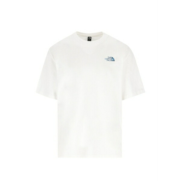 ノースフェイス メンズ Tシャツ トップス Logo-print t-shirt White|asty