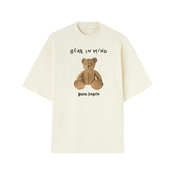 パーム・エンジェルス レディース Tシャツ トップス Bear in mind t-shirt White|asty