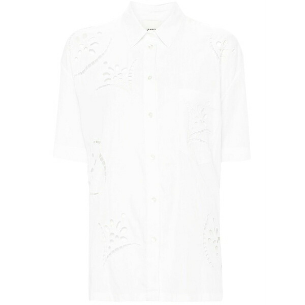 イザベル マラン レディース シャツ トップス Bilya broderie-anglais shirt White｜asty 66,990円