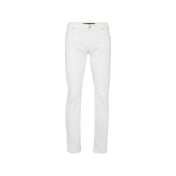 ビリオネア メンズ デニムパンツ ボトムス Embroidered straight jeans White｜asty 100,400円