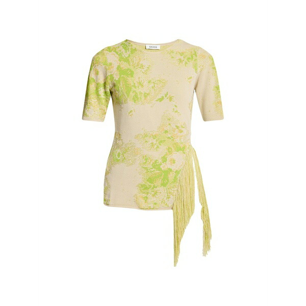 アーデム レディース Tシャツ トップス Floral-pattern t-shirt Neutrals｜asty