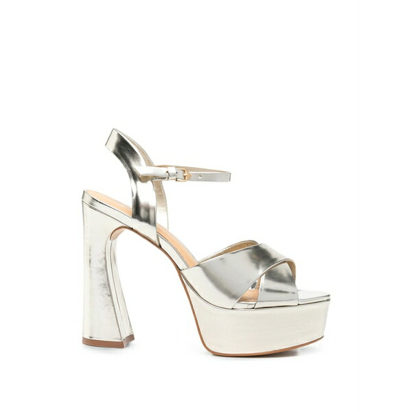 カラノ レディース サンダル シューズ Metallic platform sandals Gold|asty