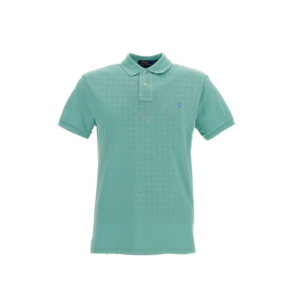 ラルフローレン メンズ ポロシャツ トップス Logo-embroidered polo shirt Green｜asty