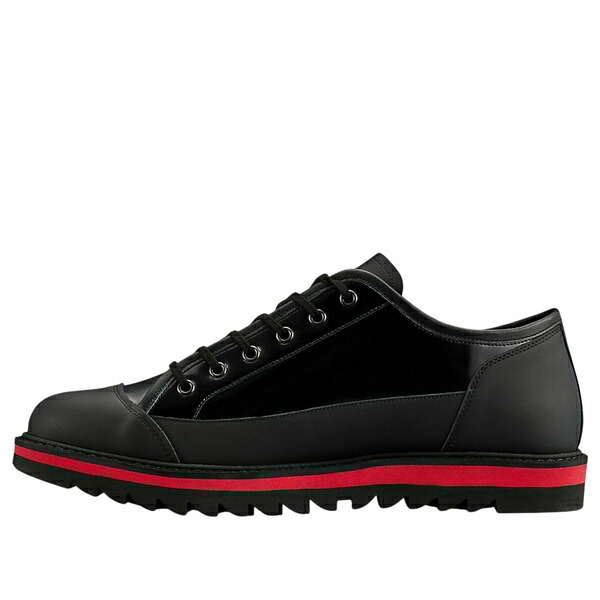 Onitsuka Tiger オニツカタイガー メンズ スニーカー 【Onitsuka Tiger The Onitsuka Blucher Lo 'Black Classic Red' 1183C414-001】 サイズ US_12.5(30.5cm)｜asty