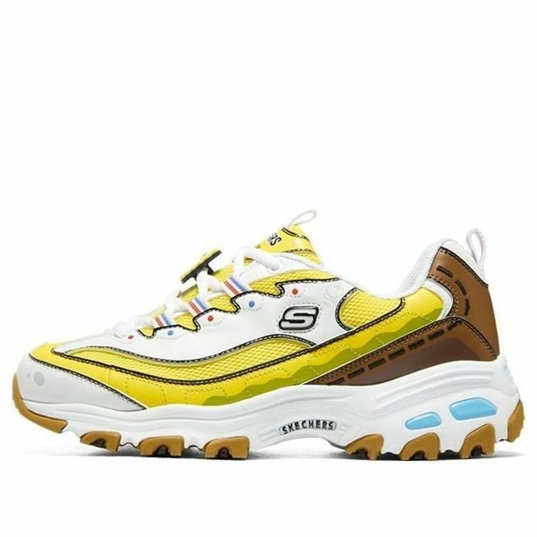 Skechers スケッチャーズ レディース スニーカー Yellow/Brown/White 【(WMNS) Skechers Spongebob x DLites Yellow Brown 896098-WYL】  サイズ US_5(22.0cm)