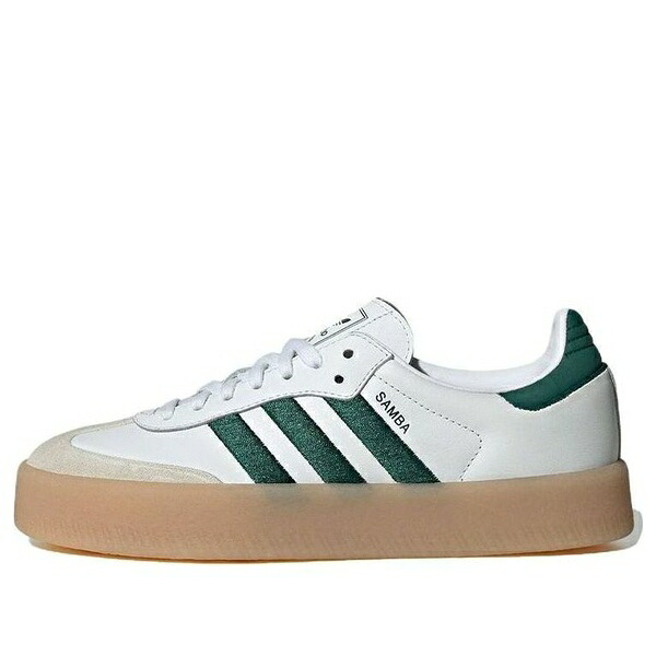 adidas アディダス レディース スニーカー Cloud White/Collegiate Green/Cloud White 【(WMNS) adidas Sambae \u0027White Collegiate Green Gum\u0027 ID0440】  大きさ US_9.5(26.5糎)