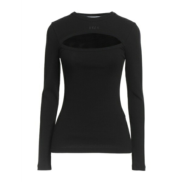 【送料無料】 エムエスジイエム レディース Tシャツ トップス T-shirts Black