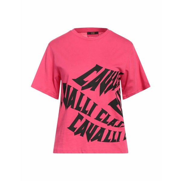 【送料無料】 ロベルトカヴァリ レディース Tシャツ トップス T-shirts Pink