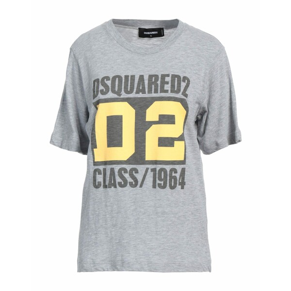 【送料無料】 ディースクエアード レディース Tシャツ トップス T-shirts Grey