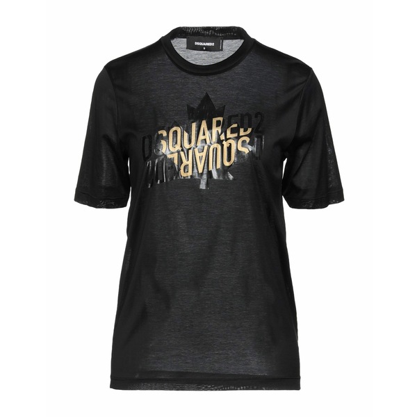 【送料無料】 ディースクエアード レディース Tシャツ トップス T-shirts Black 22,260円