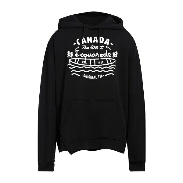 【送料無料】 ディースクエアード メンズ パーカー・スウェットシャツ アウター Sweatshirts Black