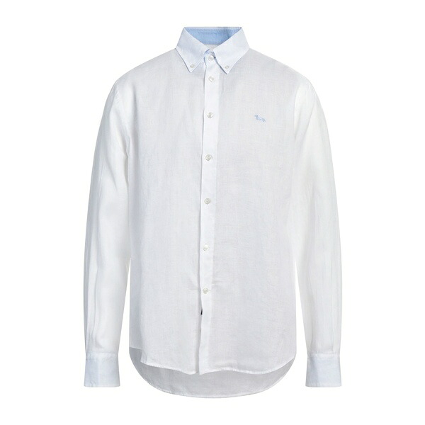 【送料無料】 ハーモント & ブレイン メンズ シャツ トップス Shirts White